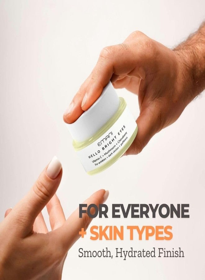 Emani Hello Bright Eyes - Vitamin C Super Eye Cream - Caffeine and Turmeric, Anti-Aging Eye Cream for Dark Circles, Puffiness, Wrinkles, Firming, Hydrating & Smoothing - Reduce Fine Lines 1 oz 30ml - Image 5